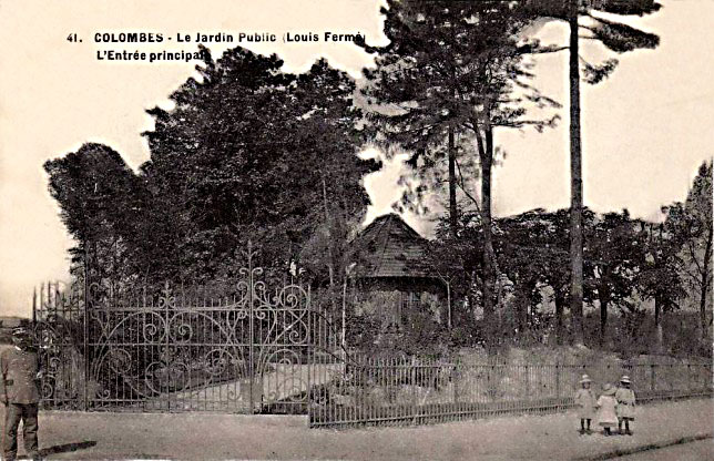 Colombes Entrée du square Louis FERMÉ