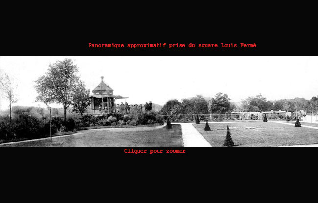 Panoramique vue du square Louis FERMÉ