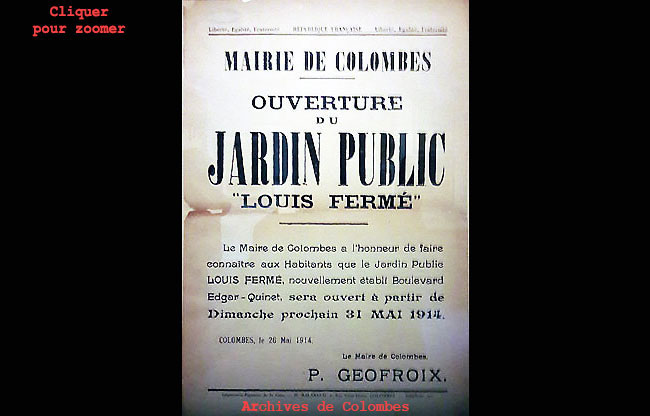 Square Louis FERMÉ ouverture 