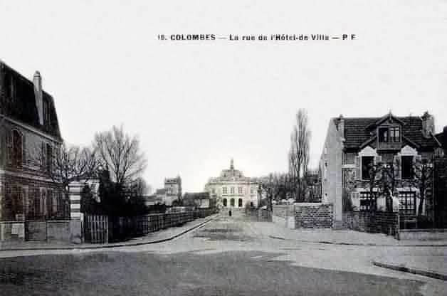 Colombes hôtel de ville et rue de l'orme