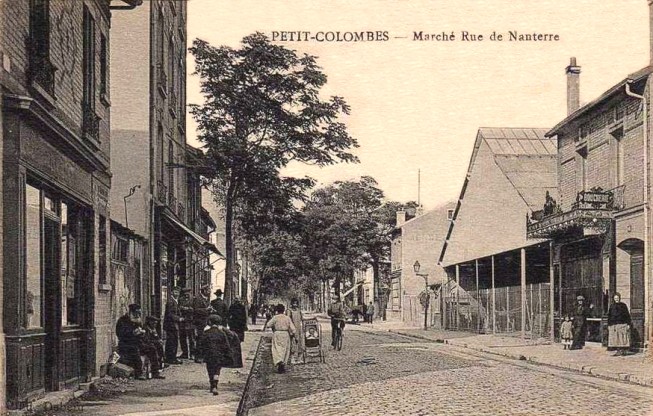 Petit-Colombes rue de Nanterre et le marché