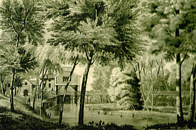 Colombes  Vue du moulin Joly