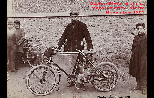 Gaston Rivière motocyclette 1903