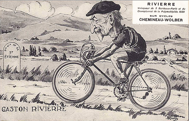 Rue de Chatou: Gaston RIVIÈRE