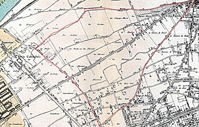 Plans du quartier plateau 1895.