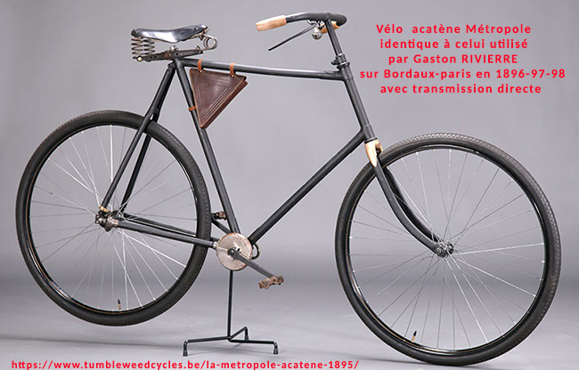 vélo de gaston rivière 1895