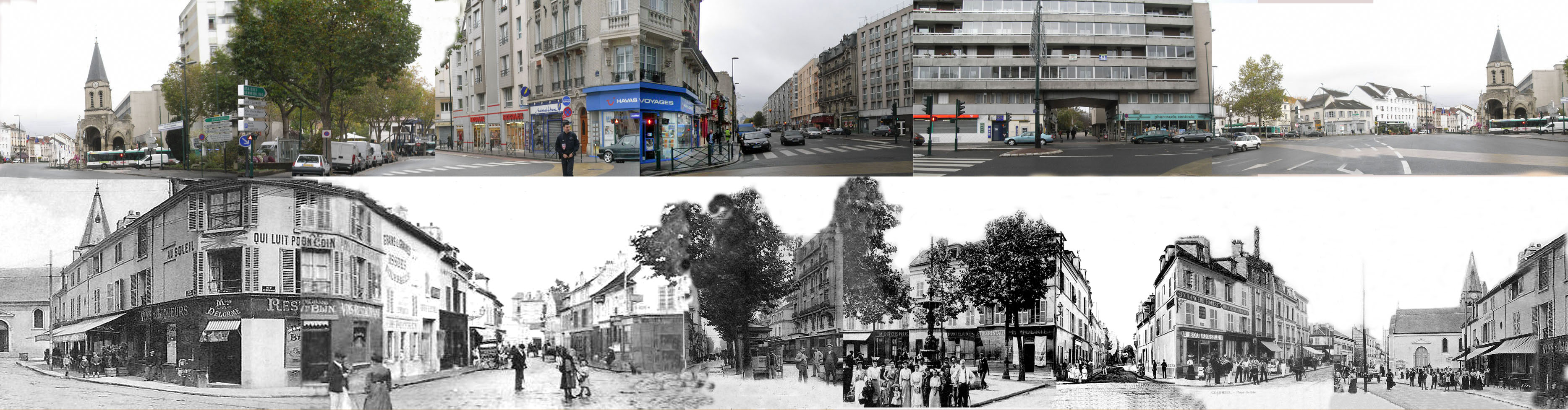 colombes place Leclerc panoramique