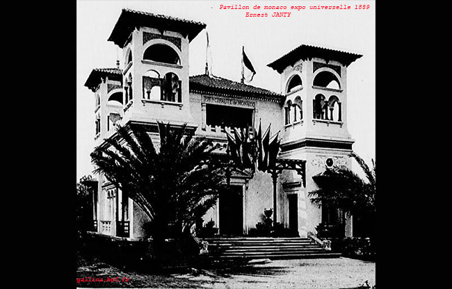 Ernest Janty: Pavillon de Monaco expo 1889.
