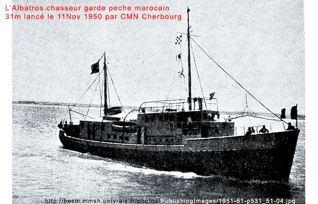 L'Albatros chasseur garde peche 1950
