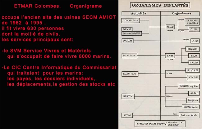 Organigramme de ETMAR Colombes