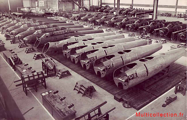 Assemblage des Amiot 350 à Colombes