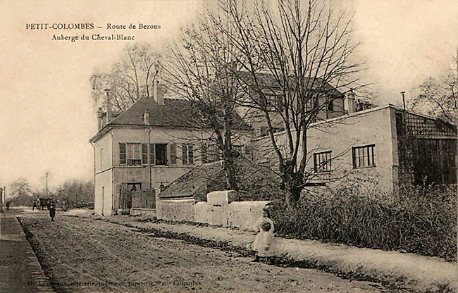 Colombes auberge du cheval blanc.