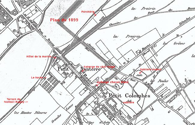 pont de Bezons Vue aérienne 1899