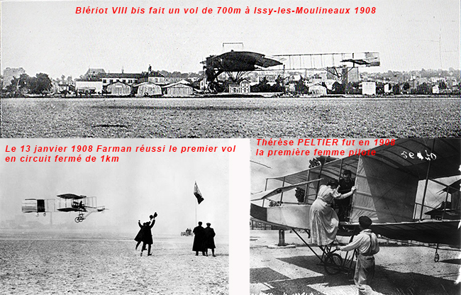 Issy-les-moulineaux les aviateurs 1908