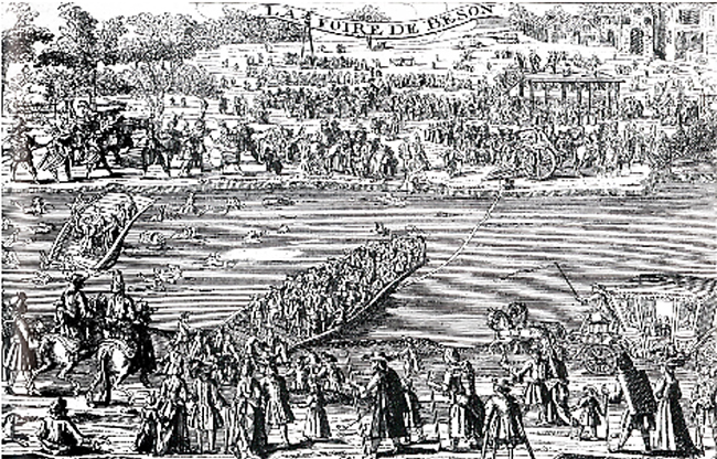 La déroute du bac de Bezons en 1696