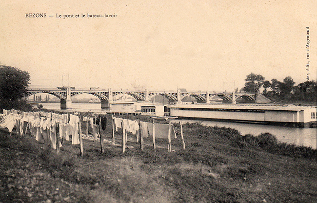 Le bateau lavoir de Bezons.