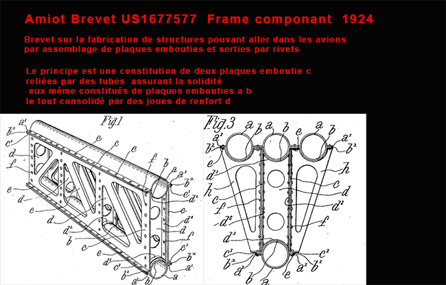 Brevet de structure AMIOT 1924