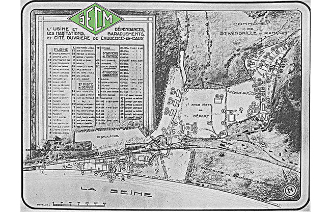 Usine SECM latham de Caudebec en caux