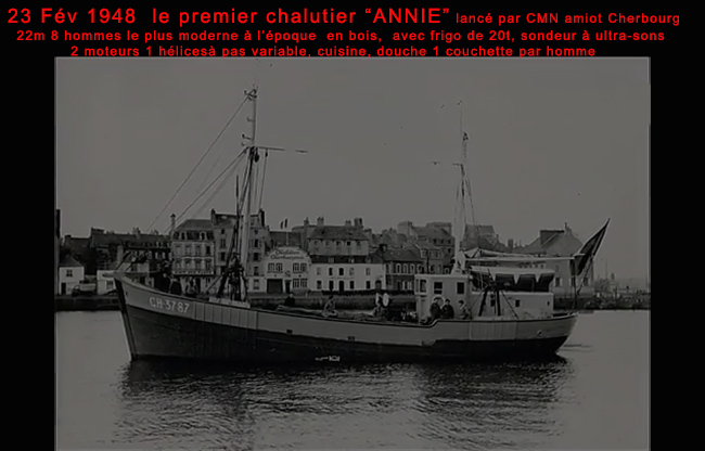 Cherbourg Le chalutier moderne ANNIE 