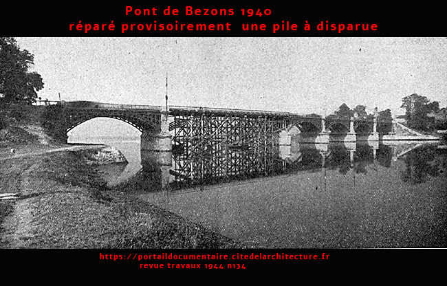 Le pont de Bezons 1940