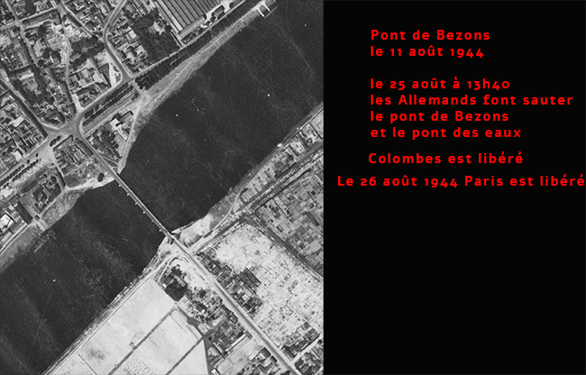 Le pont de Bezons 1944