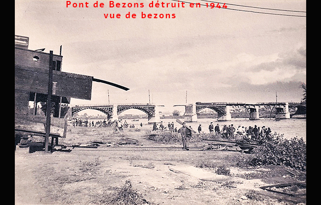 Le pont de Bezons 1944
