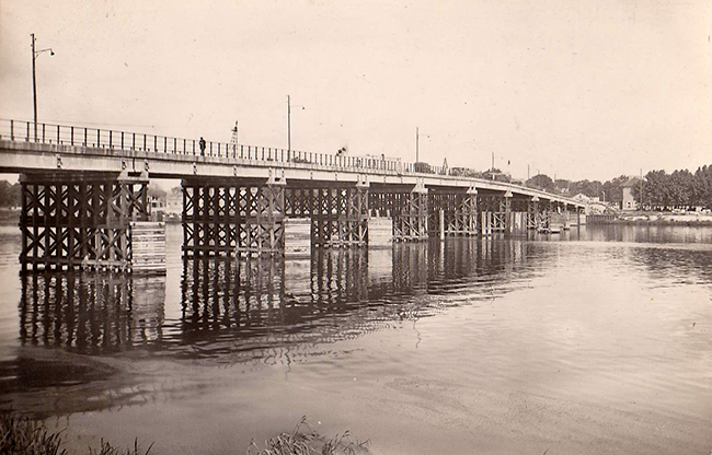 Pont de Bezons provisoire 1950
