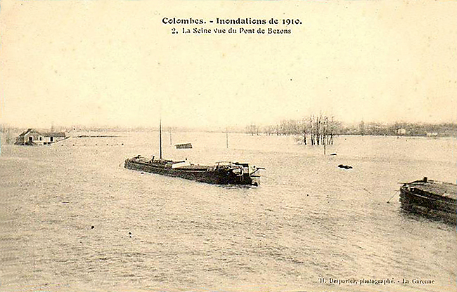 Colombes la porcherie sous l'eau