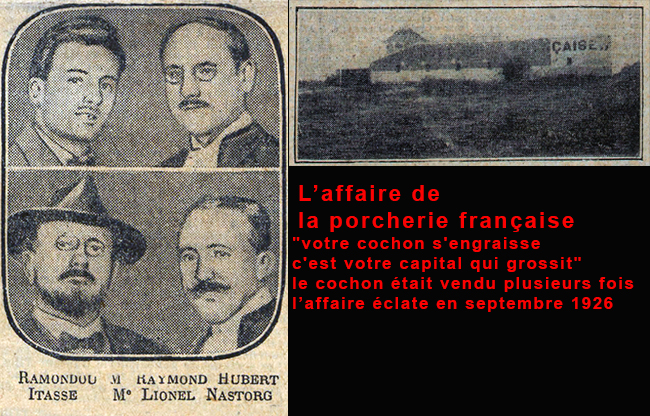 Colombes l'affaire des  porcheries 1926