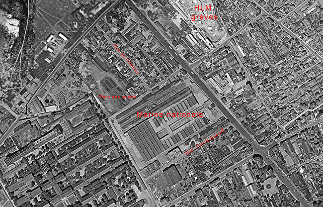 Quartier Marine évolution 1955