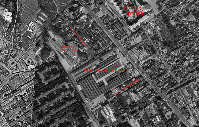 Quartier Marine évolution 1970