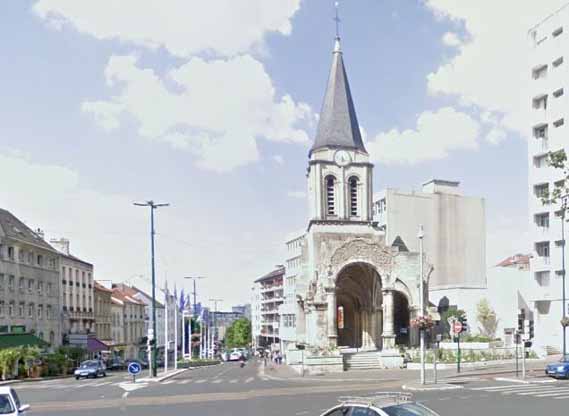 Colombes vielle église actuel