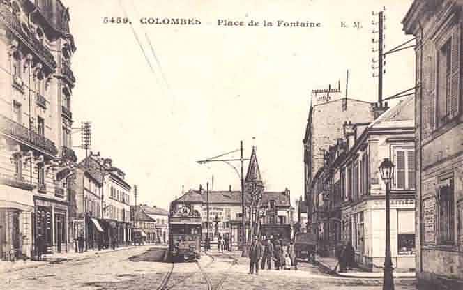 Colombes place de la fontaine