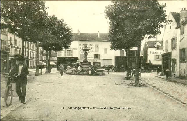 Colombes Place de la fontaine