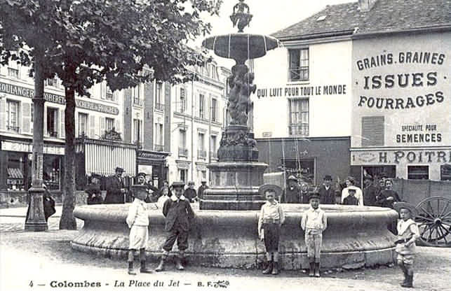 Colombes la place du jet 1905