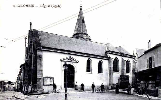 Colombes l'église façade 