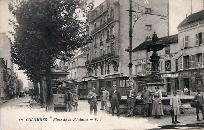 Colombes Place de la fontaine
