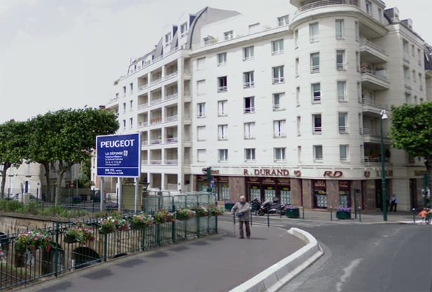 Colombes emplacement du chalet du pont de la puce