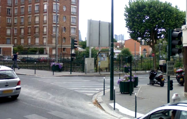 Colombes emplacement du chalet du pont de la puce