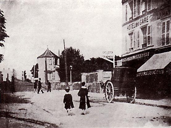 Colombes La gare en 1880.