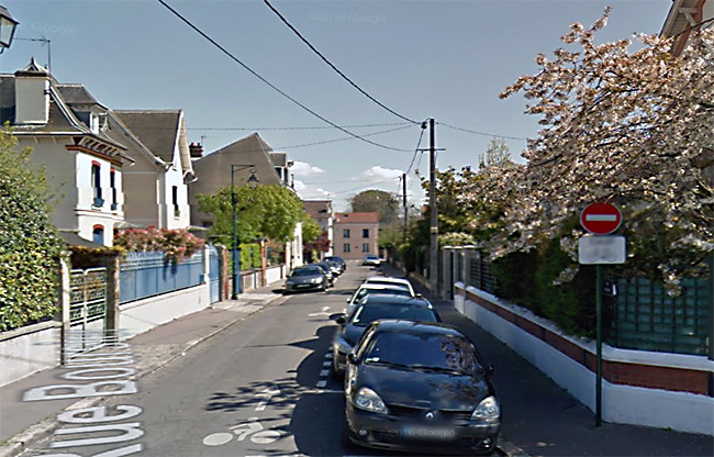Colombes  rue Boursier actuelle
