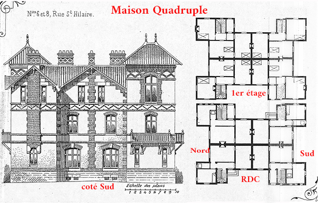 Colombes plan du 6-8 Rue Saint Hilaire