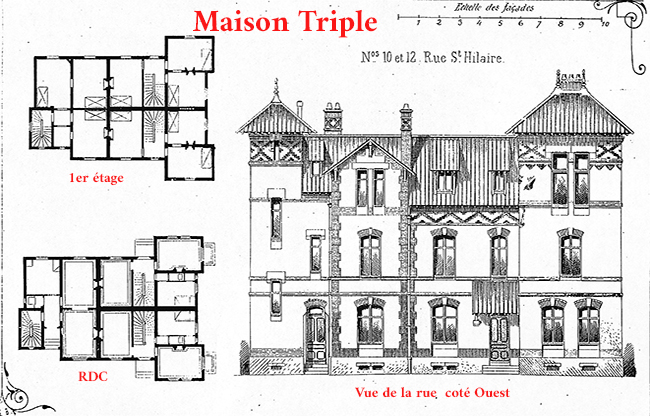 Colombes plan du 10-12 Rue Saint Hilaire