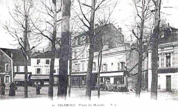 Colombes rue du Bournard place du marché 
