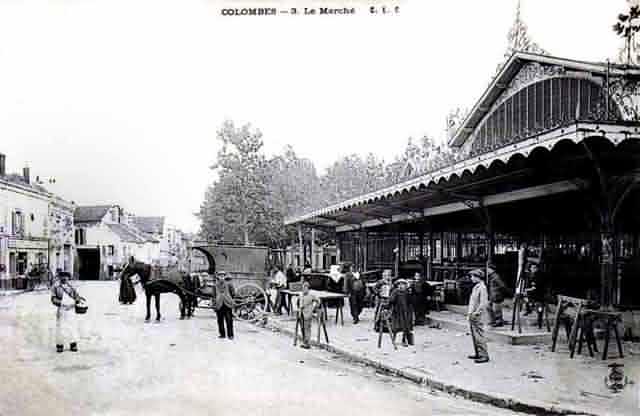 Colombes rue du Bournard le marché 