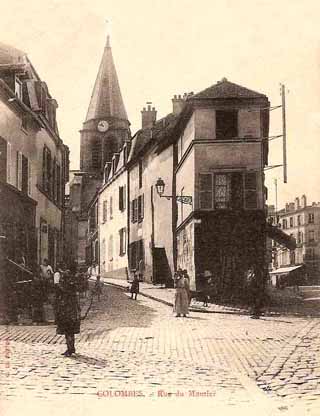 Colombes rue de Verdun église vue actuelle