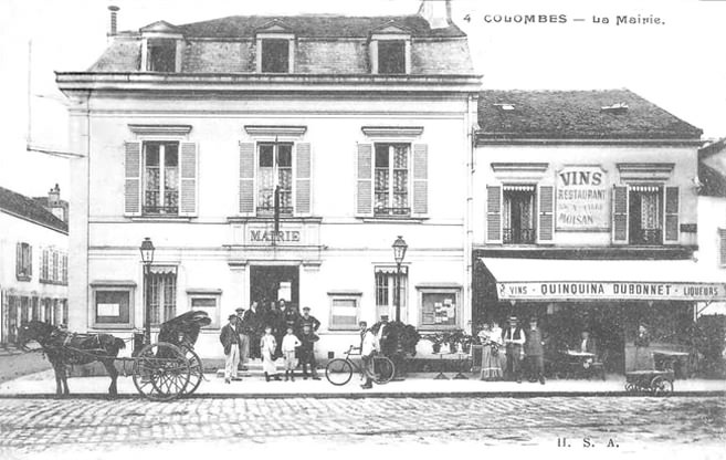 Colombes  rue de  Paris, la mairie