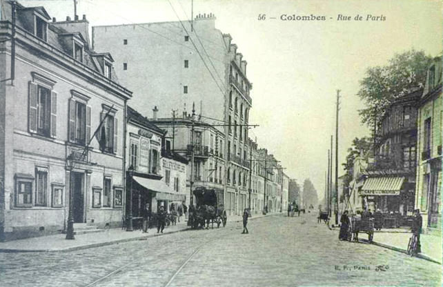 Colombes  rue de  Paris, la mairie
