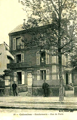 Colombes rue de paris gendarmerie 