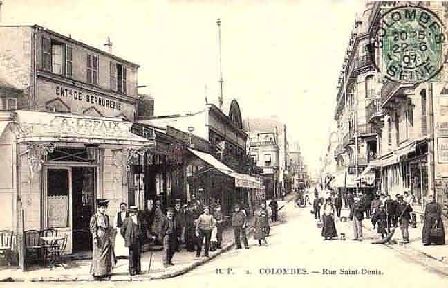 Colombes rue St Denis près de la gare Café Lefaix